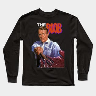 THE BLOB Retro Cult Classic Horror McQueen Design Long Sleeve T-Shirt